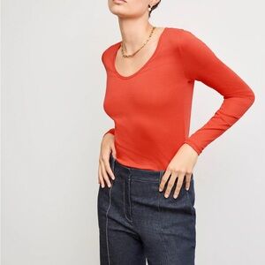 MM Lafleur The Marcia Layering T-Shirt - Organic Ribbed Pima Cotton - New No Tag